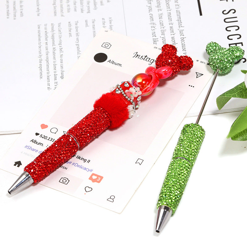 Solid Color Full Diamond Beaded Pen