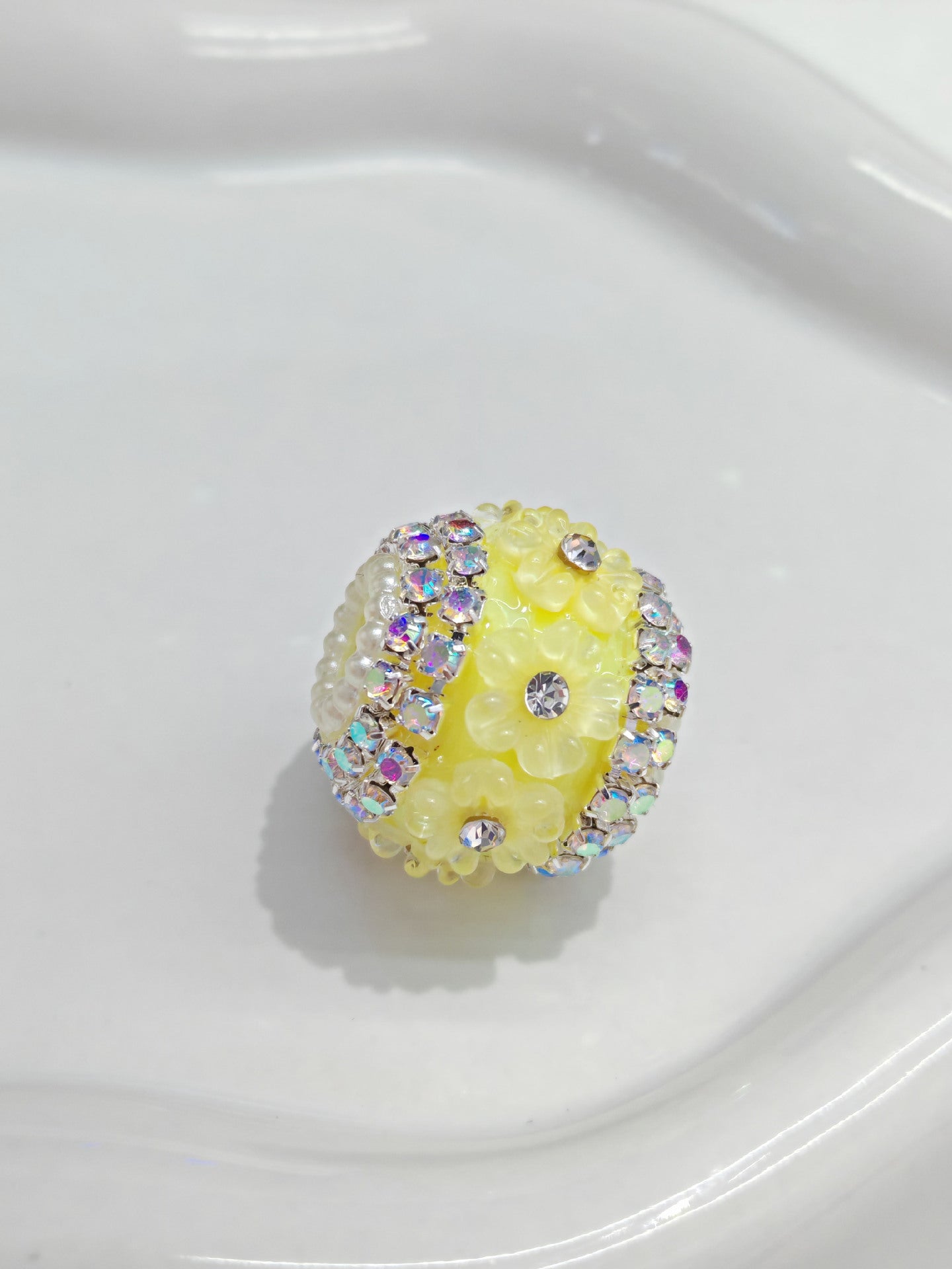 Princess Butterfly Pearl Diamond Ball Rhinestone Chain