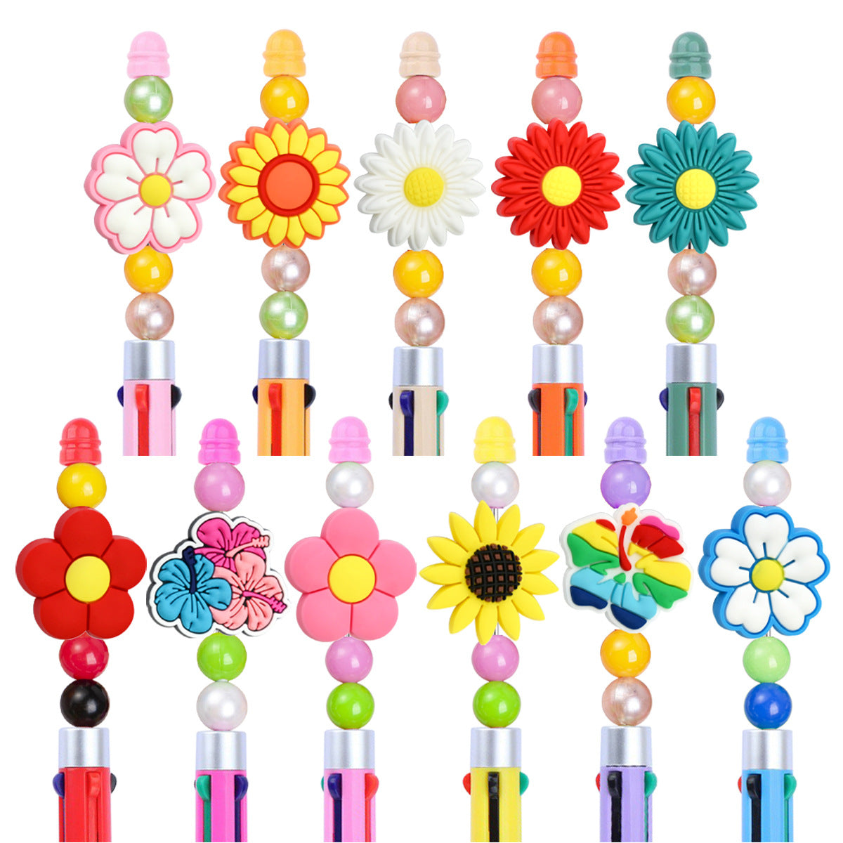 Flower Series Silicone Focal Beads