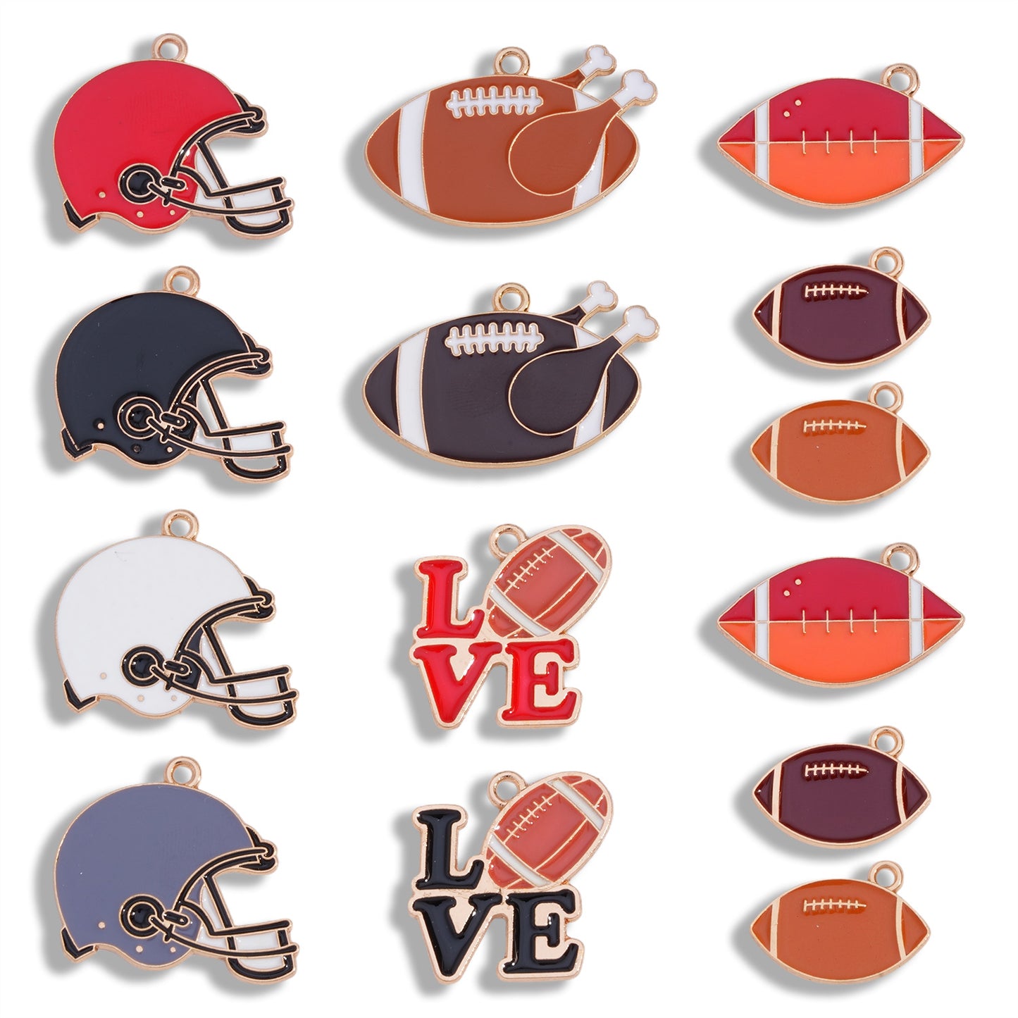 Various Rugby Sports Oil Drop Pendants