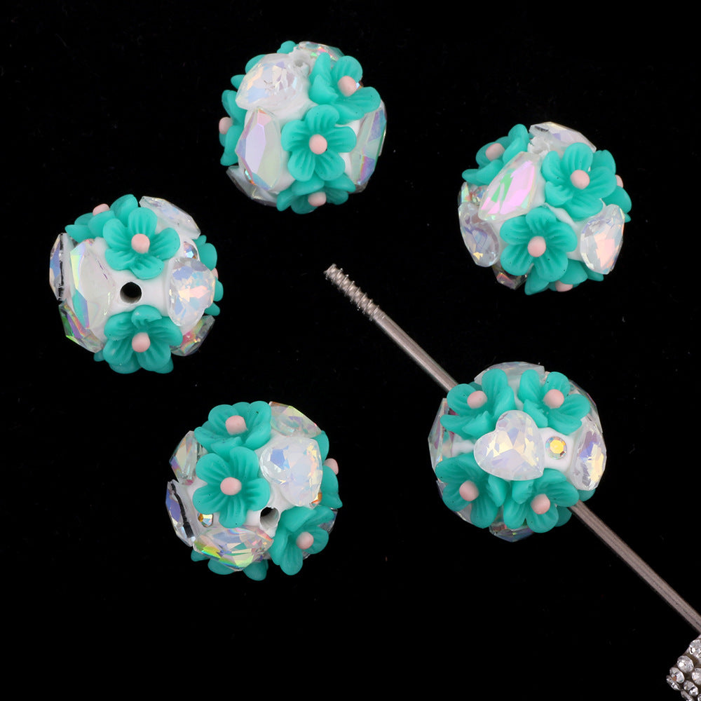Flower Beads Luminous Zircon Flower Balls