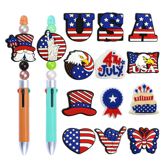 Independence Day Series Silicone Focus Beads Silicone Focus Beads