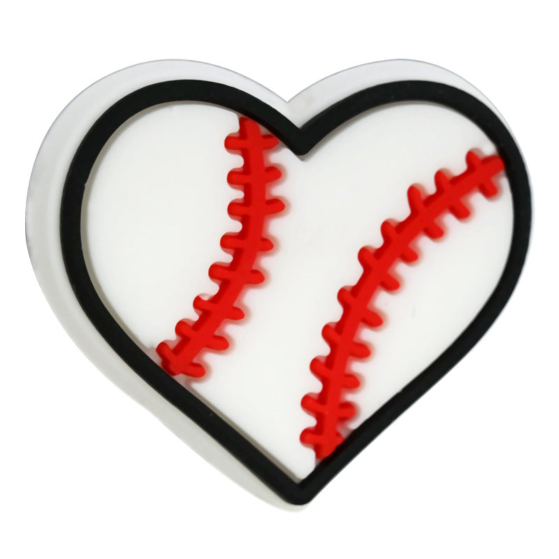 Sports Series Silicone Focal Beads