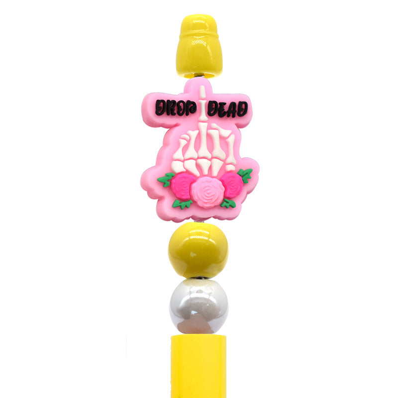 Cute cartoon silicone focal beads