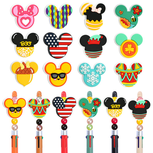 Cute Mickey Head Fun Cartoon Silicone Focus Beads