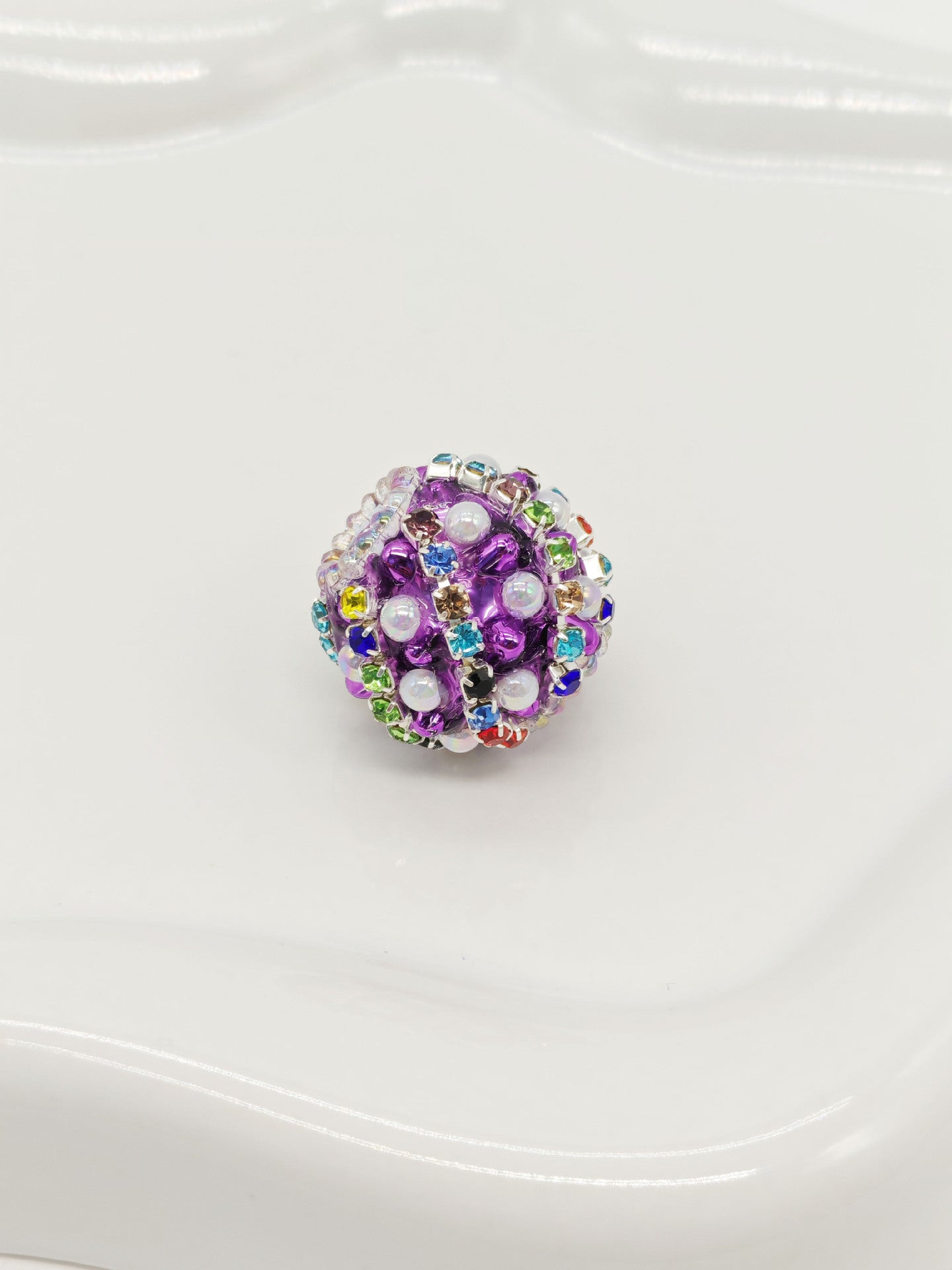 Nepalese Drill Ball Colorful Straight Hole Beads