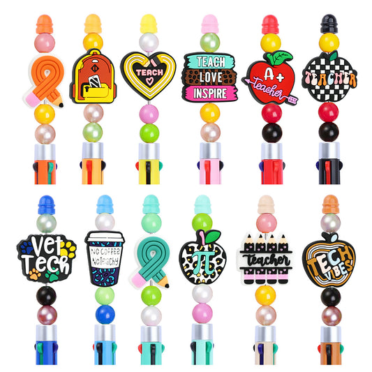 Back-to-School Student Stationery Series Silicone Focal Beads