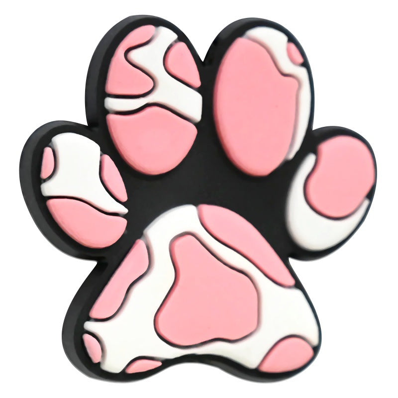 Cartoon Animal Footprint Series Silicone Focus Beads Silicone Focus Beads