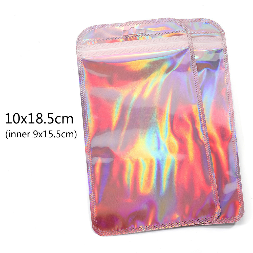 100 Pcs Resealable Large Ziplock Bags for Beadable Pens, Rose Pink Color with UV Finish