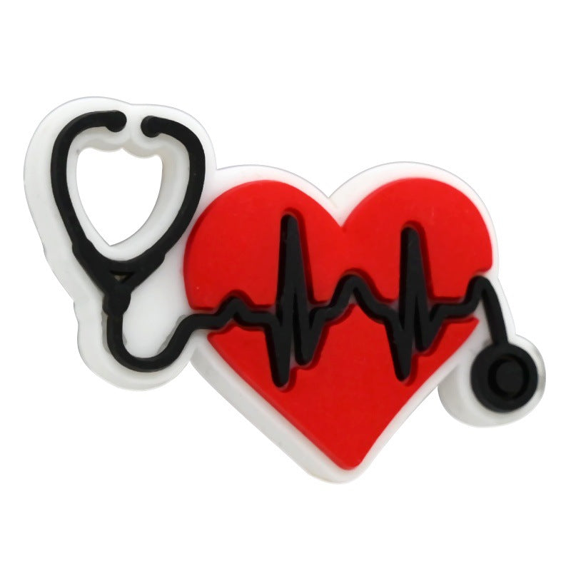Cartoon Doctor Nurse Series Silicone Focus Beads Silicone Focus Beads