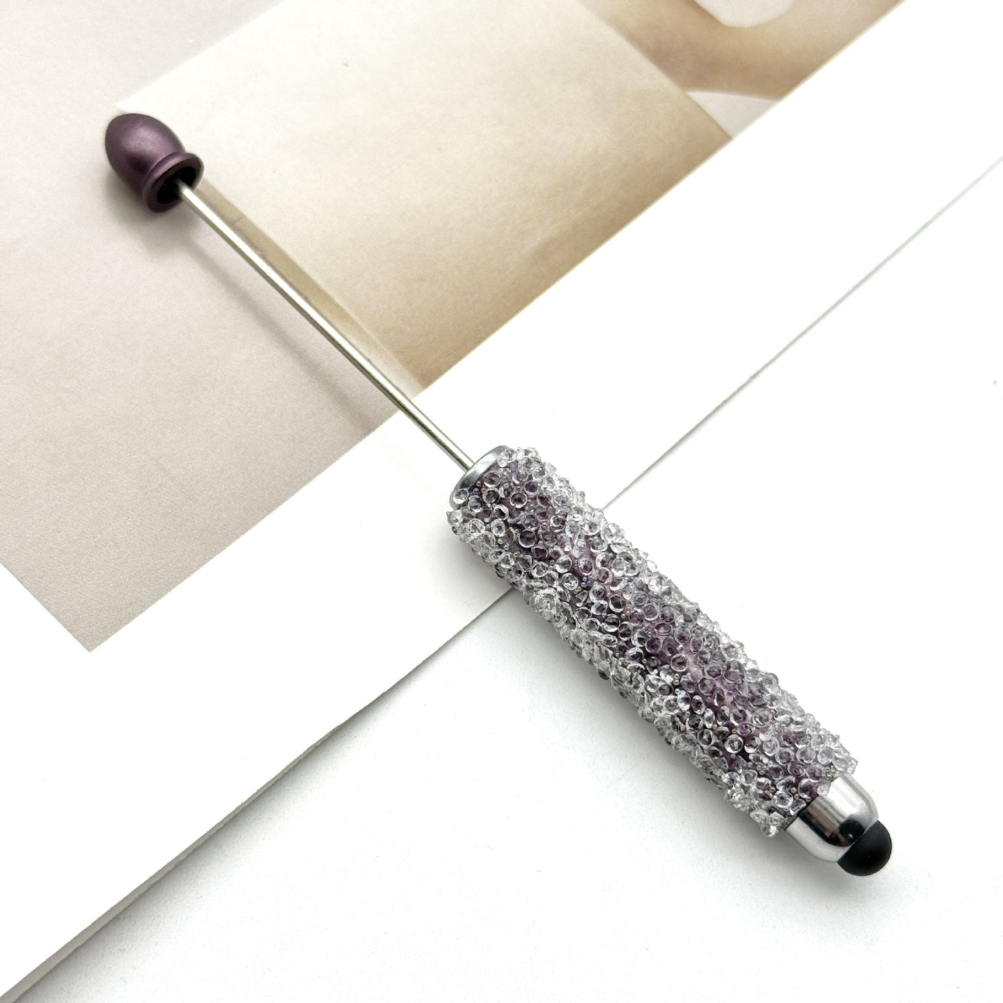 Resin Gypsophila Touch Screen Beaded Pen