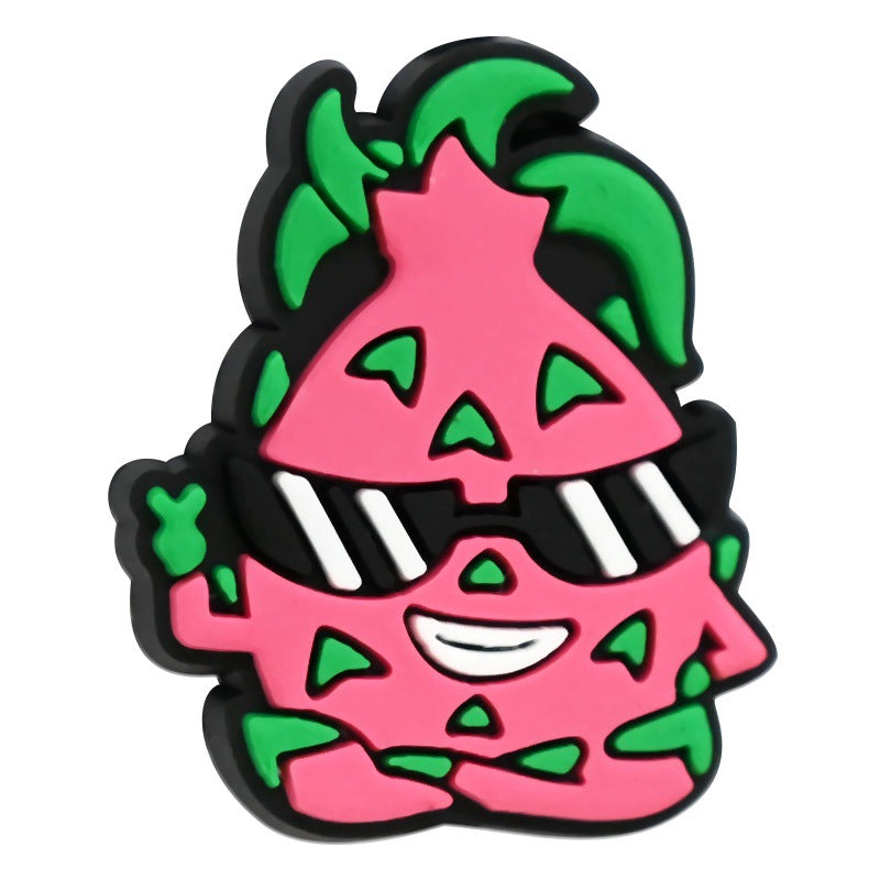 Cartoon fruit silicone focal beads
