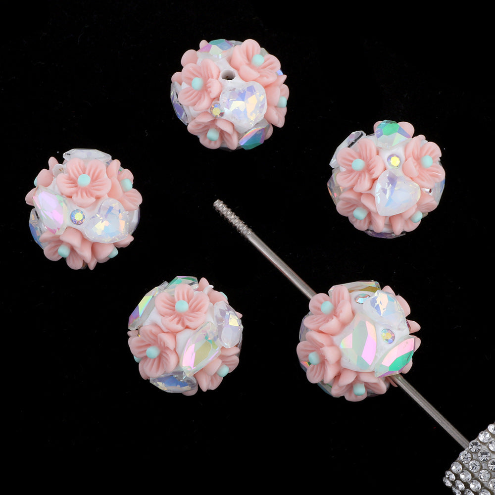 Flower Beads Luminous Zircon Flower Balls