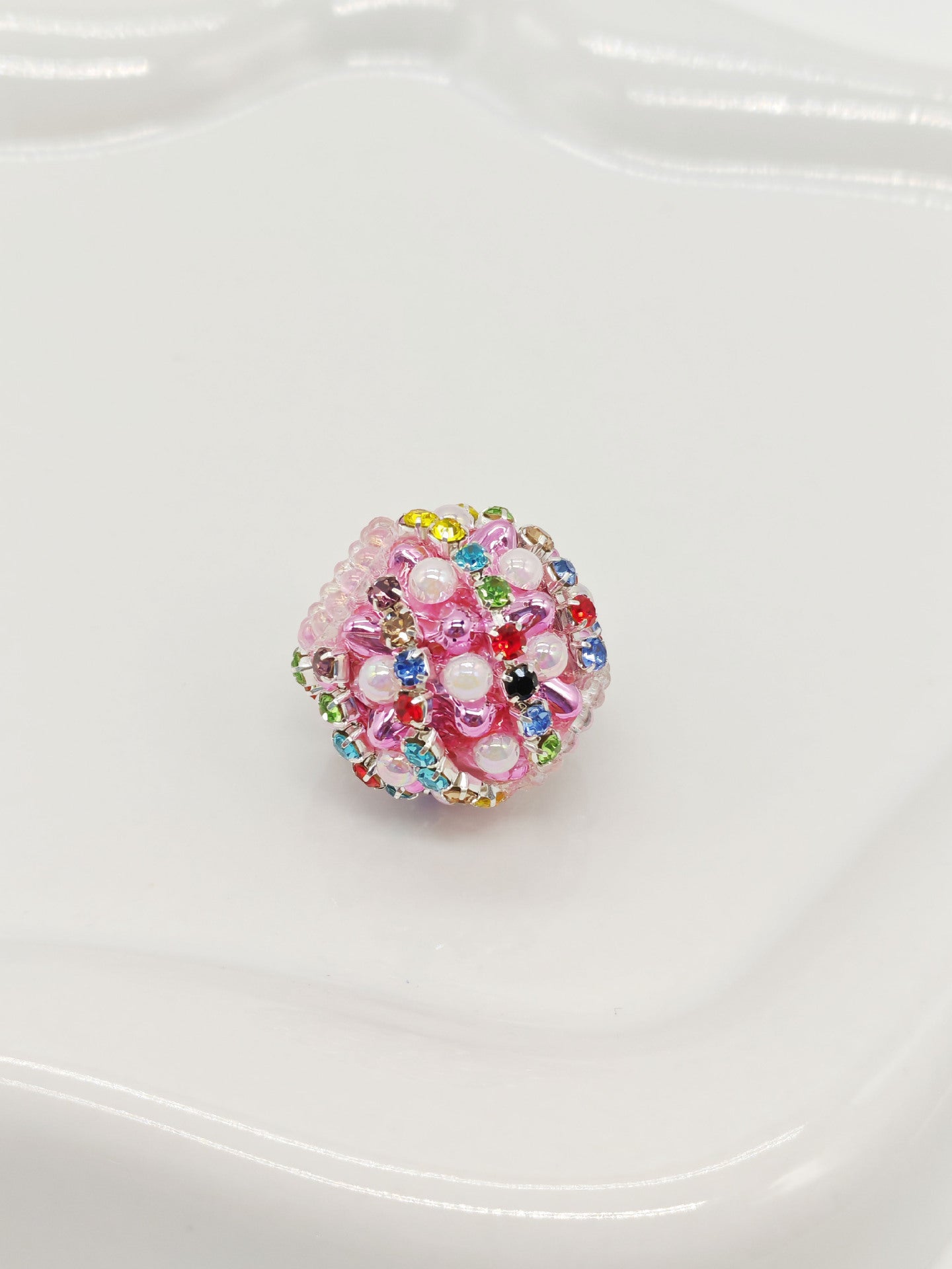 Nepalese Drill Ball Colorful Straight Hole Beads