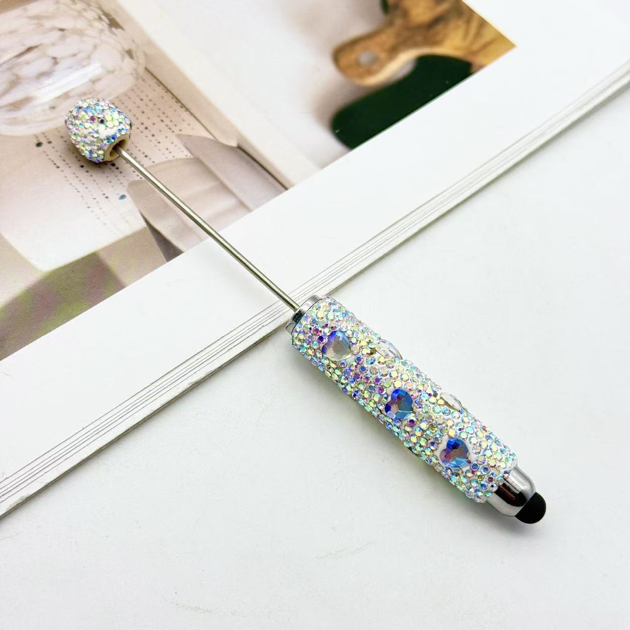 Heart Touch Screen Full Diamond Beaded Pen
