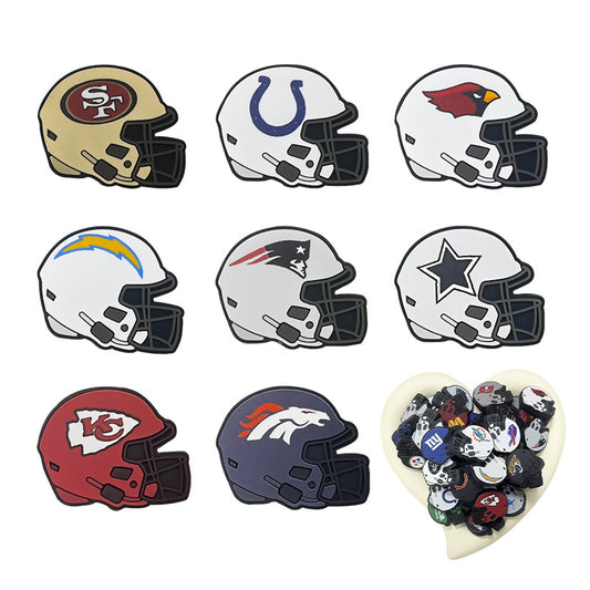 NFL Team Silicone Focal Beads American Football
