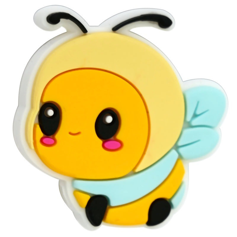 Cute Bee Silicone Focal Beads