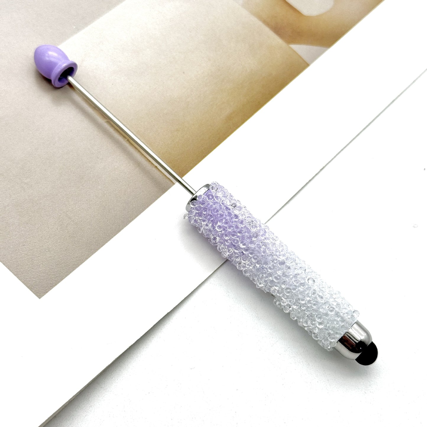 Resin Gypsophila Touch Screen Beaded Pen