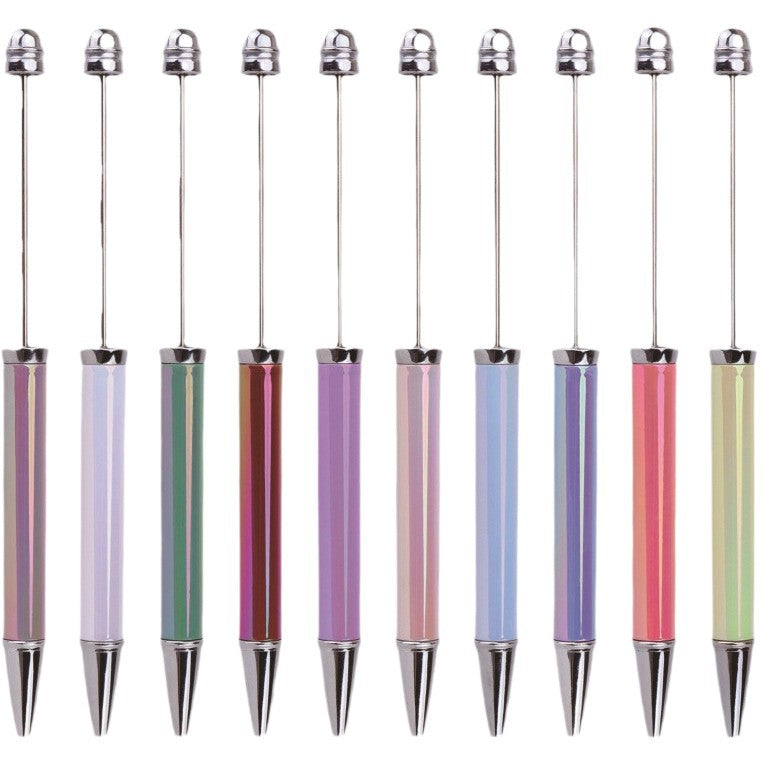 Colorful Electroplated Beaded Pen
