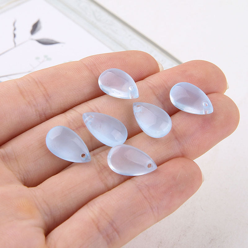 Glass Crystal Mermaid Tears Transparent Water Drop Pendant
