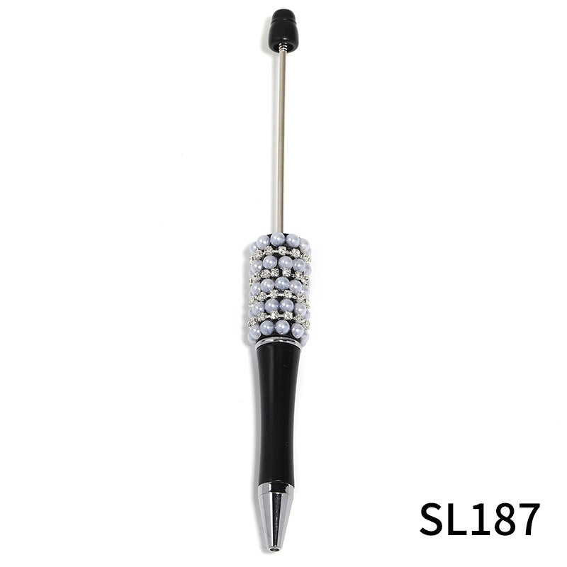 UV Plating Beaded Pen Solid Color Gradient Ballpoint Pen