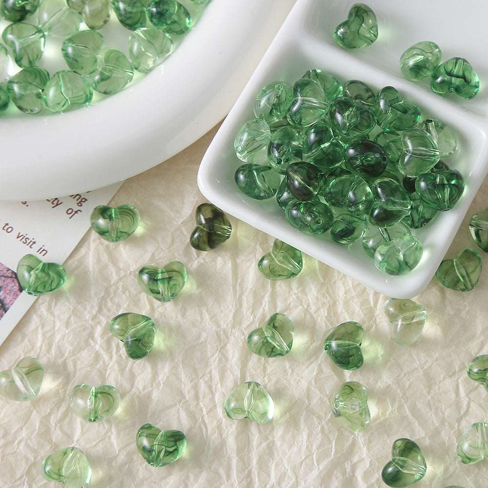 Heart shape beadable beads