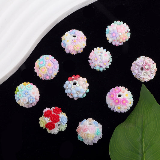 Colorful Flower Cluster Ball Drill Ball