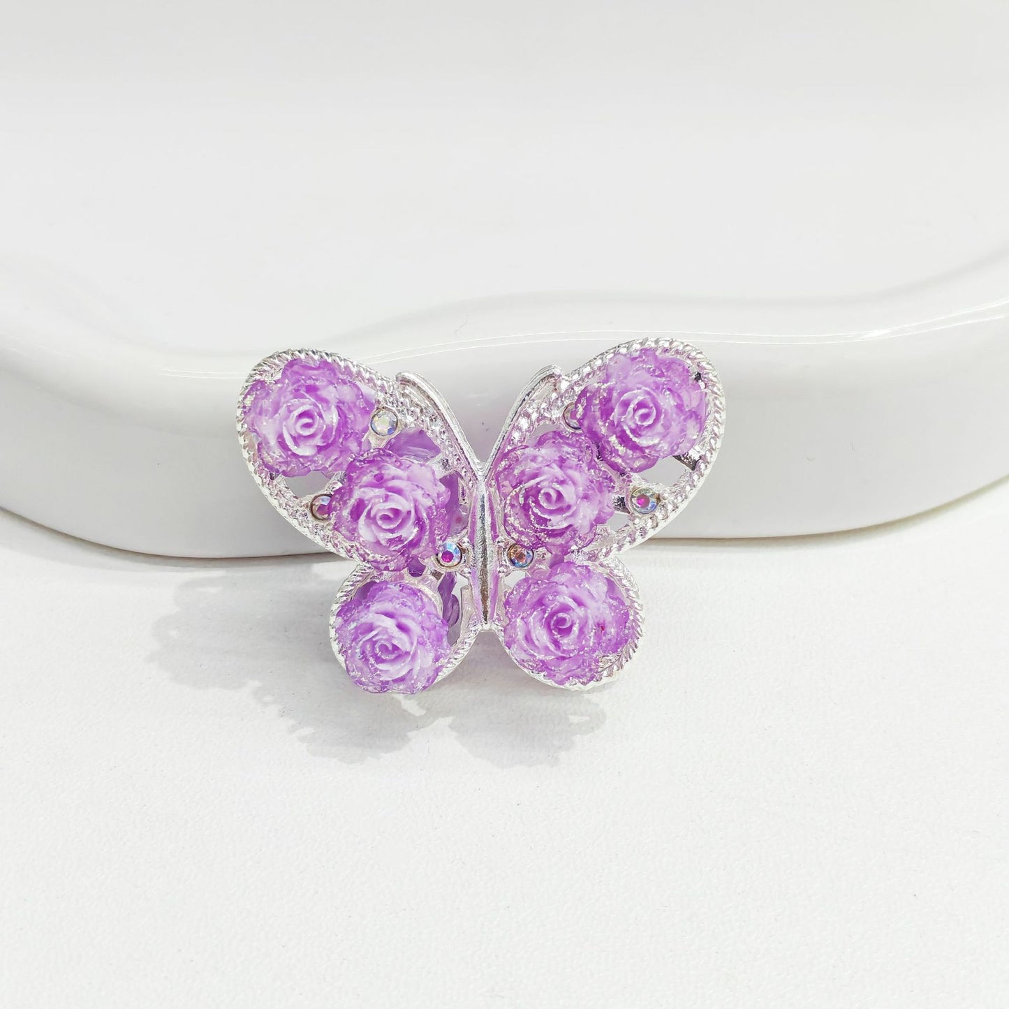 Vintage Rose Butterfly Alloy Accessories