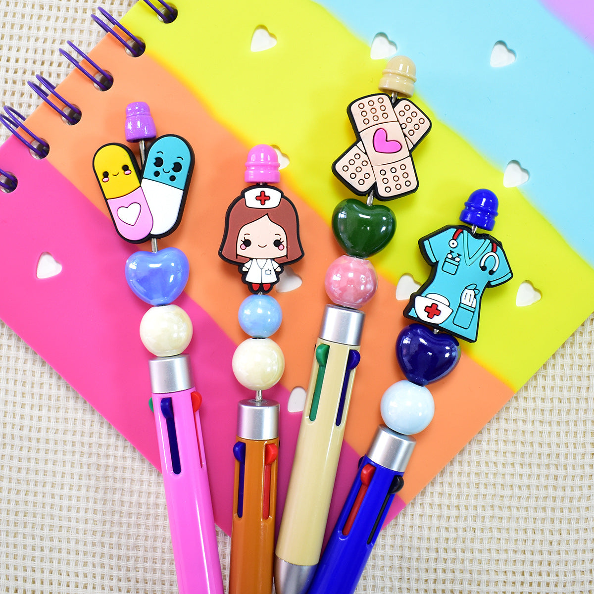 Cartoon Doctor Nurse Series Silicone Focus Beads Silicone Focus Beads