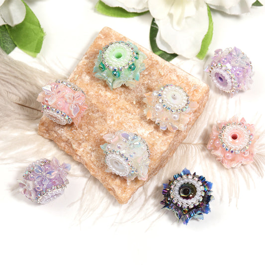 Butterfly Pearl Diamond Ball Rhinestone