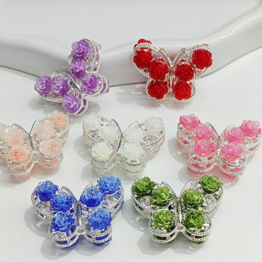 Vintage Rose Butterfly Alloy Accessories