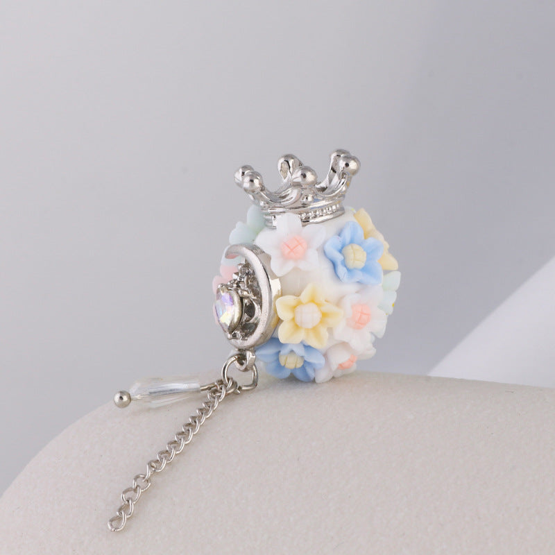 Flower Beads Nepal Crown Flower Straight Hole Beads