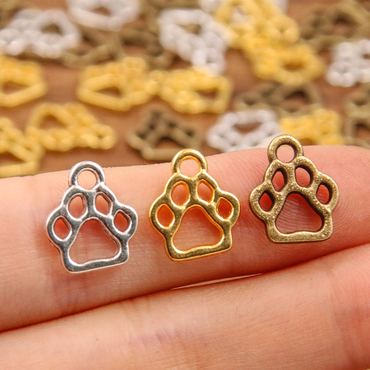 3 Colors 11X13mm DIY Alloy Jewelry Accessories Animal Charm