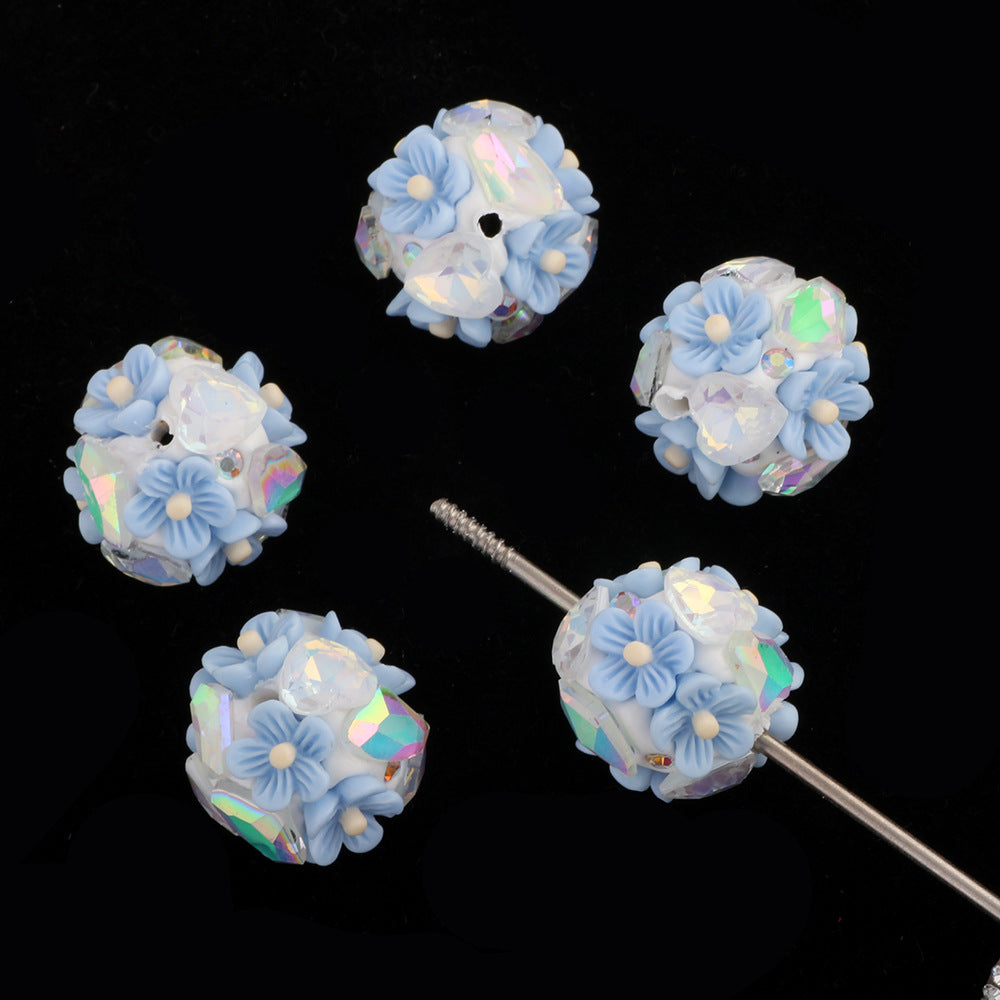 Flower Beads Luminous Zircon Flower Balls