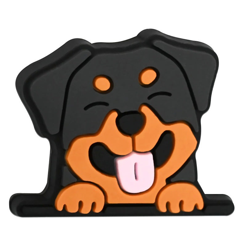 Cute Puppy Shape Silicone Focus Beads Silicone Focus Beads