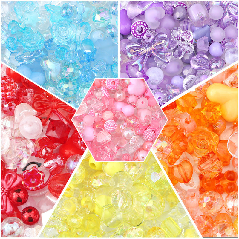 Multi-color Mixed Baroque Style Acrylic Beads