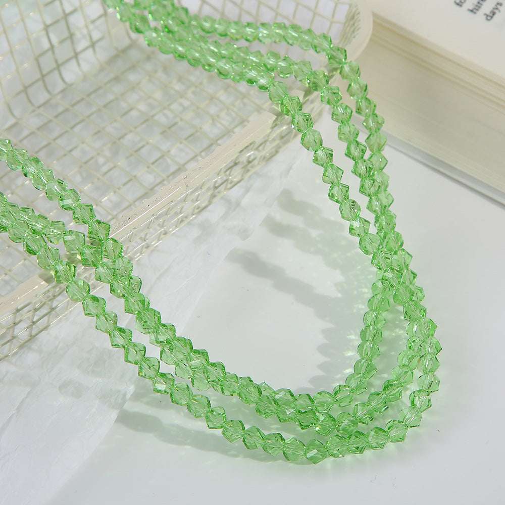 6mm artificial crystal   Rhombus Beads Pointed Faceted Beads