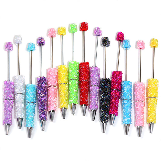 Heart Bubble Beaded Pen Lightweight