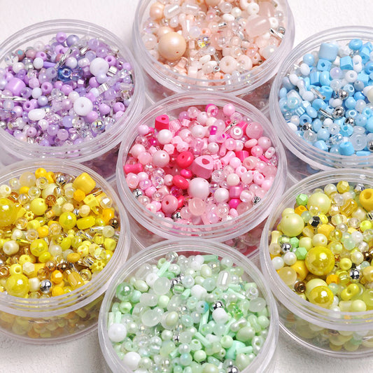 3-8mm Color Mixing  Fresh Color Glass Beads