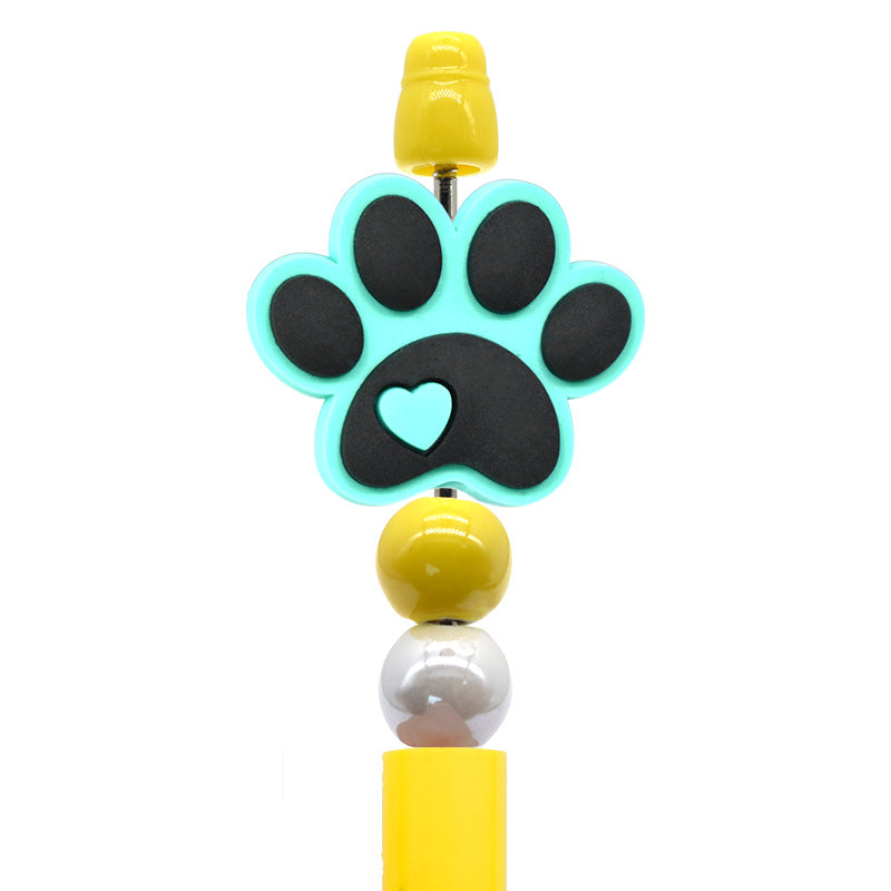 Cartoon Cute Animal Beaded Pen Silicone Focal Beads