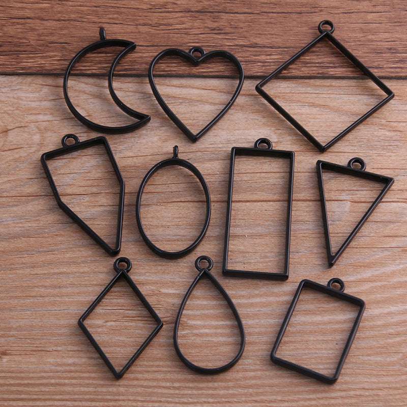 7 Colors DIY Alloy Jewelry Geometric Figure Epoxy Mold Frame