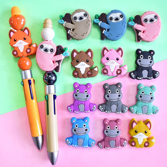 Cute Animal Series Silicone Focal Beads Silicone Focal Beads