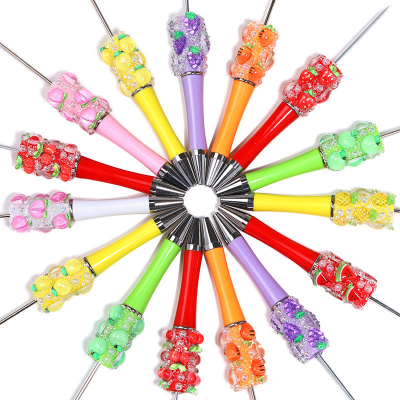 Creative Fruit Beaded Pen