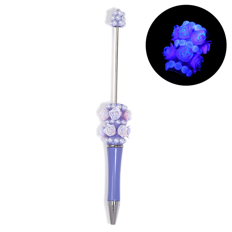 Luminous Rose Beaded Pen
