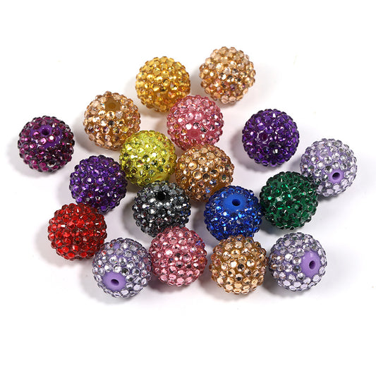 20mm Rhinestone Starry Sky Diamond Ball Bead