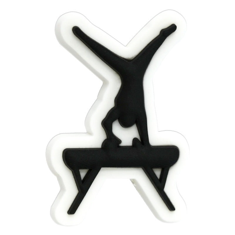 Gymnastics Series Silicone Focal Beads