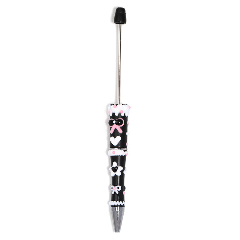 5 Pcs Hand-painted Bowknot Beaded Pen