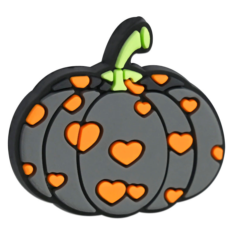 Halloween Pumpkin Silicone Focal Beads
