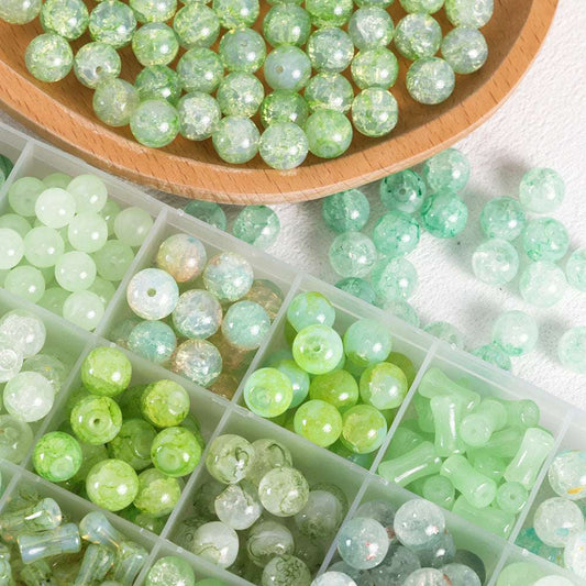 New Chinese Ancient Style Colored Glaze glass beadable beads
