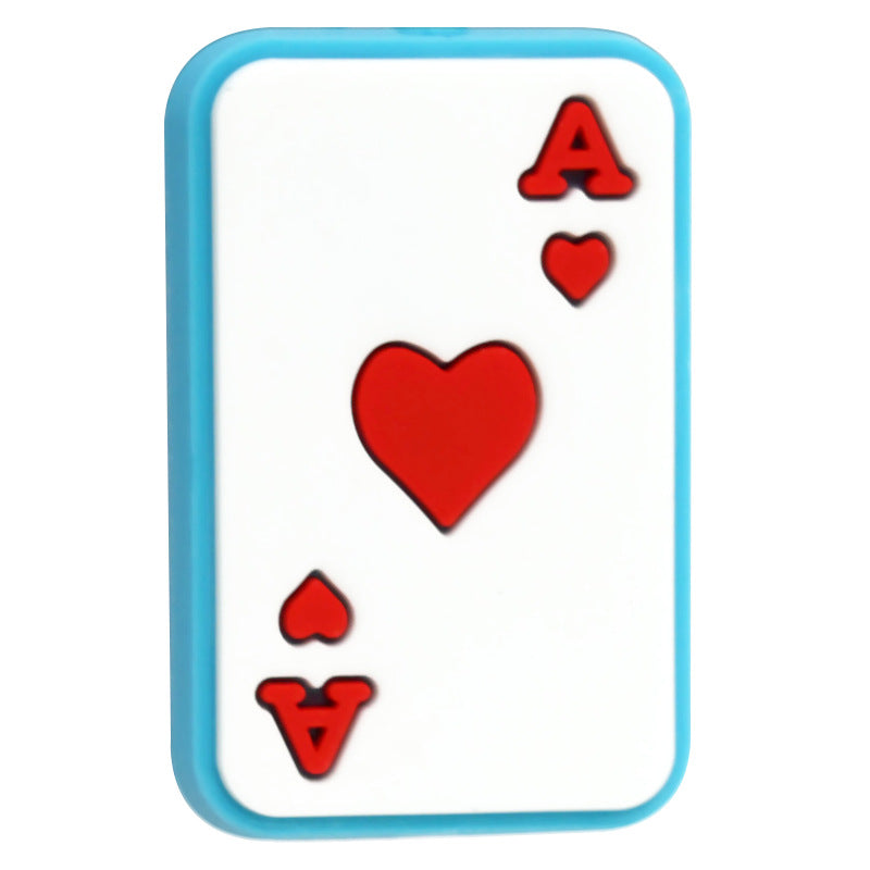 Playing Card Series Silicone Focal Beads